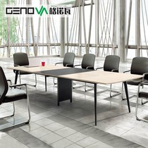Gnowa furniture conference table modern steel frame meeting table guests reception desk long bar table to see table table for table and chairs