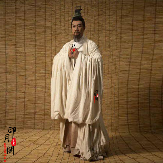 Movie and TV Spring and Autumn Period and Warring States Period Cotton Mafuzi Confucius Ancient Costume Scholar Clothes Confucian Saint Minister Clothes Costumes