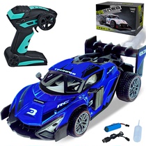 One-button spray alloy remote control racing light charging remote control car childrens toys electric car Boy gift