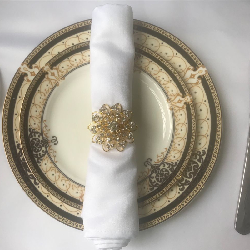 酒店新疆棉口布环打杯布餐巾折花不掉毛擦杯布餐巾布圈西餐口巾扣