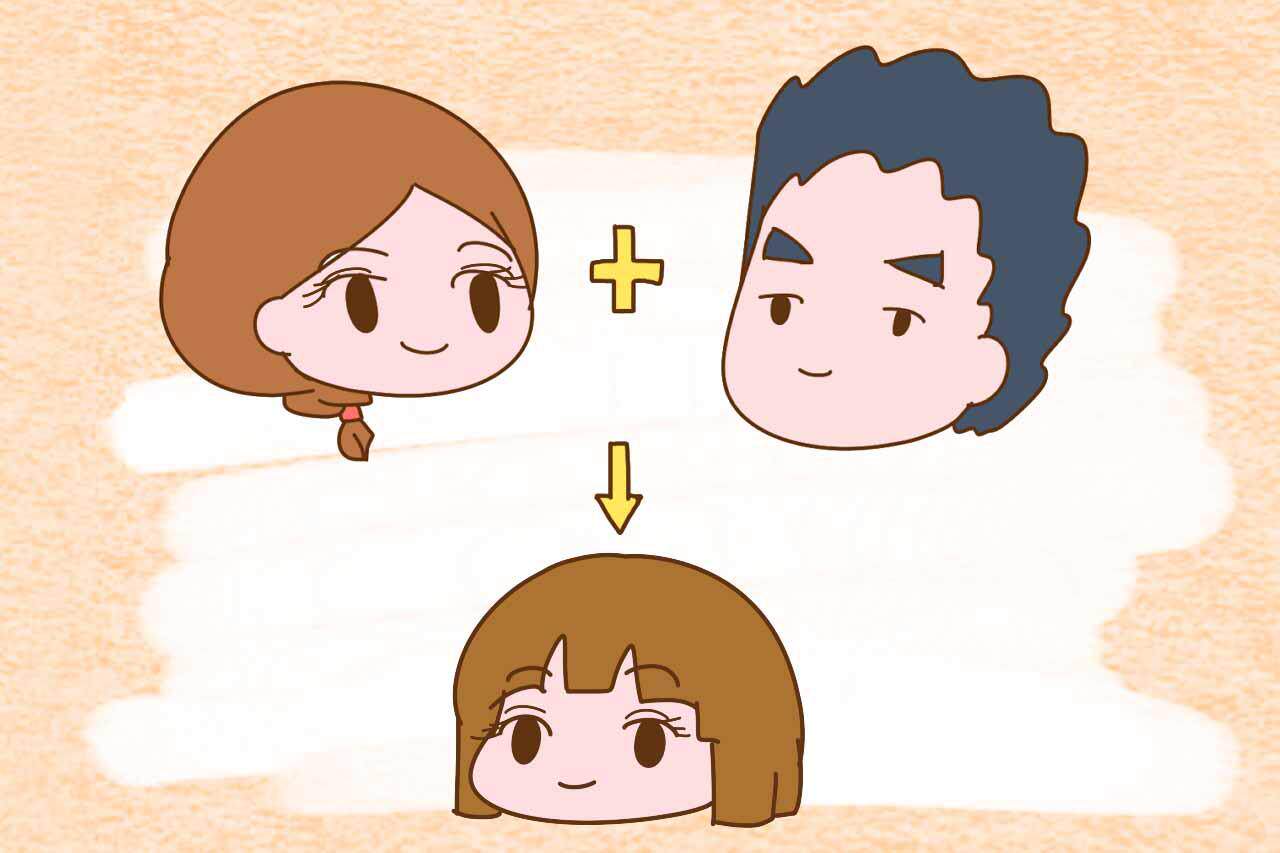 宝宝相貌原来是这样遗传父母的,你娃像谁