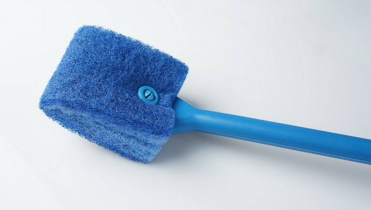 鱼缸清洁刷水族箱刷子长柄刷子双面清洁刷玻璃擦鱼缸清洁工具