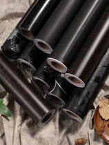 Pure black black sticker self-adhesive frosted desktop furniture refurbished decoration waterproof wallpaper matte film wall sticker wallpaper