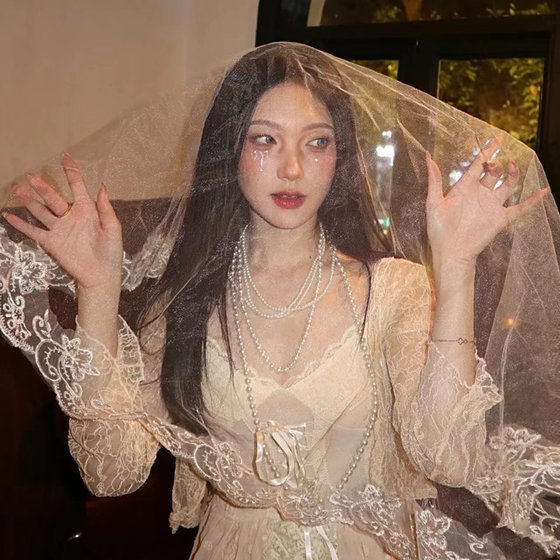 고딕 베일 할로윈 머리 장식 유령 신부 헤어 액세서리 검은 짧은 복고풍 사진 사진 레이스 베일 여자 고딕 베일 할로윈 머리 장식 유령 신부 헤어 액세서리 검은 짧은 복고풍 사진 사진 레이스 베일 여자