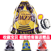 New Lakers basketball bag student portable basketball backpack drawstring backpack bag basketball bag corset bag