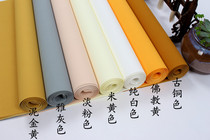 Six-foot open strip screen antique pure color pastel gold half-baked small Kai calligraphy competition creation special rice paper