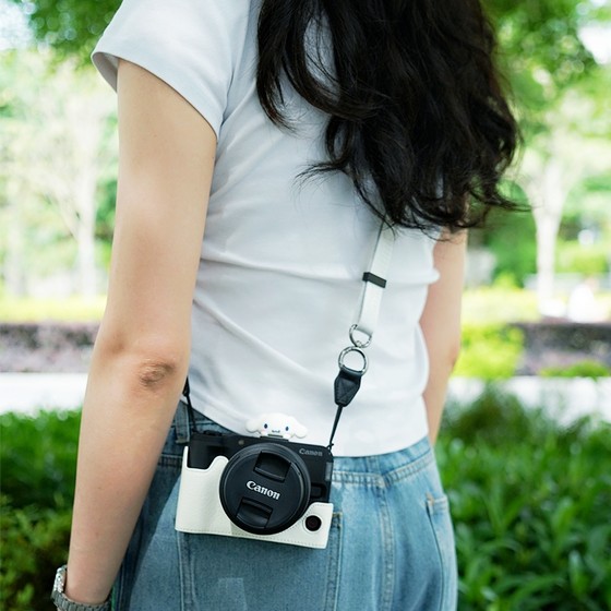 Canon R50 카메라 백 R10 보호 커버 R100 BASE 200D2 스토리지 가죽 케이스 R8 크로스 바디 어깨 스트랩 R62 Canon R50 카메라 백 R10 보호 커버 R100 BASE 200D2 스토리지 가죽 케이스 R8 크로스 바디 어깨 스트랩 R62