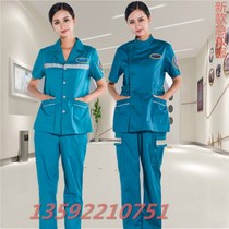 120 first aid suit overalls female emergency department uniform doctor clothing split suit short-sleeved summer nurse nurse uniform