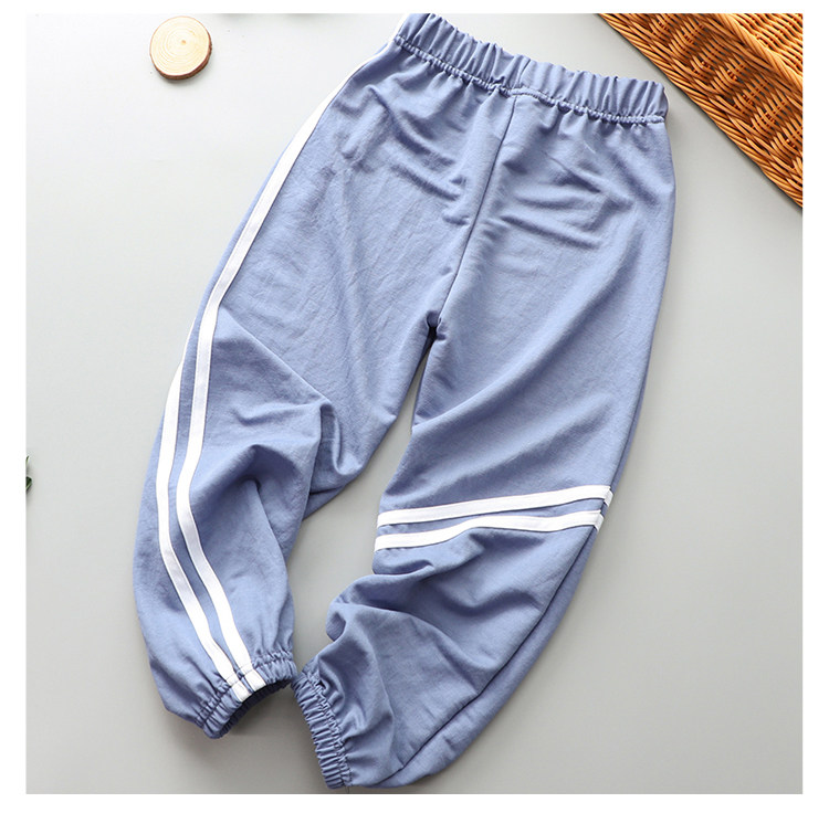 男童防蚊裤薄款儿童棉麻休闲运动裤洋气潮中大童夏装空调裤子薄款