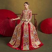 Xiuhe costume 2022 new wedding cabinet dress Chinese style wedding dress bride antique wedding dress Chinese style show kimono summer