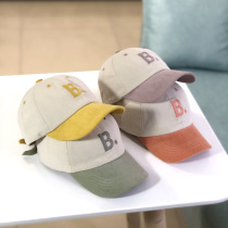 Childrens hat spring new girl letter cap tide Korean boy Joker baseball hat baby sun hat