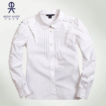 Eaton Gide school uniform shoulder wooden ear toothpick pleated girl doll collar long sleeve cotton shirt 15C269