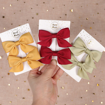 Baby little bow headgear hairpin Princess Korean version of childrens girls hair accessories banghai clip girl hairclip clip