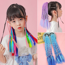 Childrens wig headwear girl hair accessories tie hair braids rubber band Princess baby performance performance trinkets Hairband