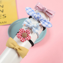 Summer children tie hair leather band does not hurt hair baby Hairband fabric headgear girl headgear hair rope hair accessories