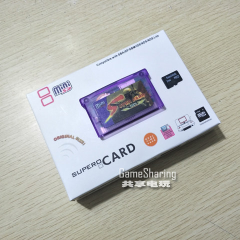 GBA burning card SC-MINISD + SanDisk original 2GTF memory card NDSNDSLGBMS game card