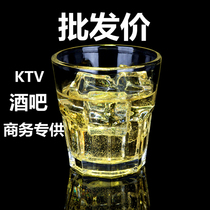 Tempered glass cup octagonal cup teacup beer glass whiskey cup thick heat-resistant bar KTV