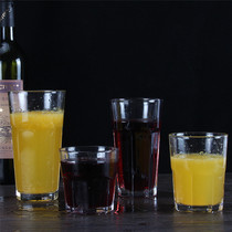 Large glass water Cup octagonal cup Colin cup thickened milk tea cup Gibraltar cup milk juice cup