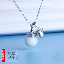 Breast milk pendant jewelry breast milk pacifier pendant sterling silver gold-plated necklace preserved breast milk souvenir diy homemade