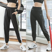 Autumn and Winter new yoga pants ladies gym sports pants morning running step professional loose casual quick-drying ankle-length pants