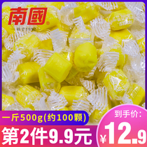 Southern country extra strong durian soft candy Hainan specialty 500g bulk golden pillow wedding candy New Year snacks fruit candy