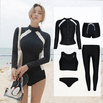 South Korea 19 diving suit split long sleeve trousers swimsuit sunscreen surfing snorkeling couple men and women zipper jellyfish clothes