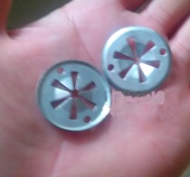 CAR iron sheet buckle clip HAS TWO HOLES ON THE ROUND EDGE THE CENTER BARB HAS A DIAMETER OF 30MM