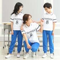 School uniform Garden uniform Rib collar long sleeve short sleeve cotton base shirt