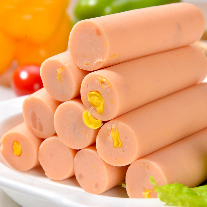 金锣火腿肠玉米香甜王30g*8支*3袋装 办公室即食肠类肉类零食_一点