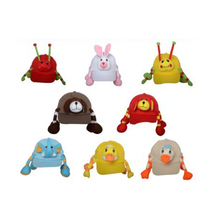 Kindergarten Plush Solid Animal Duck Tongue Game Hat Head Accessories 10 Pieces Cartoon Animal Head Decorated Floss Headwear XT