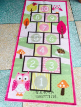 Cute Cartoon Scenery Hop house Childrens room Carpet girl Bedroom bedside bunk beds Thickened Kindergarten Full Bunk Bed