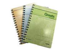 Coil book A5 80 pages soft-faced notebook spiral coil book student office notepad