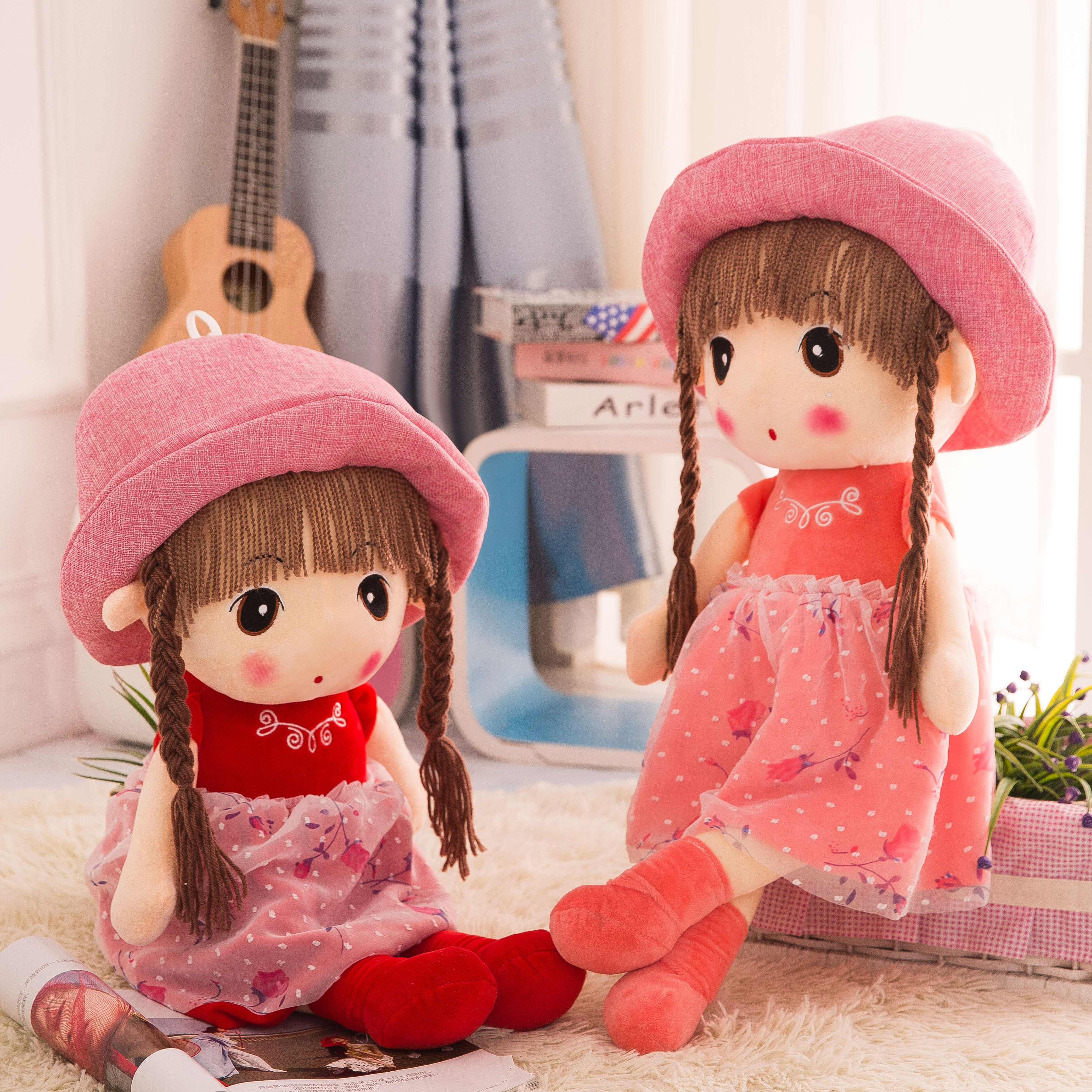 可爱菲儿布娃娃女孩玩偶女生毛绒玩具菲儿公仔儿童送情人节日礼物