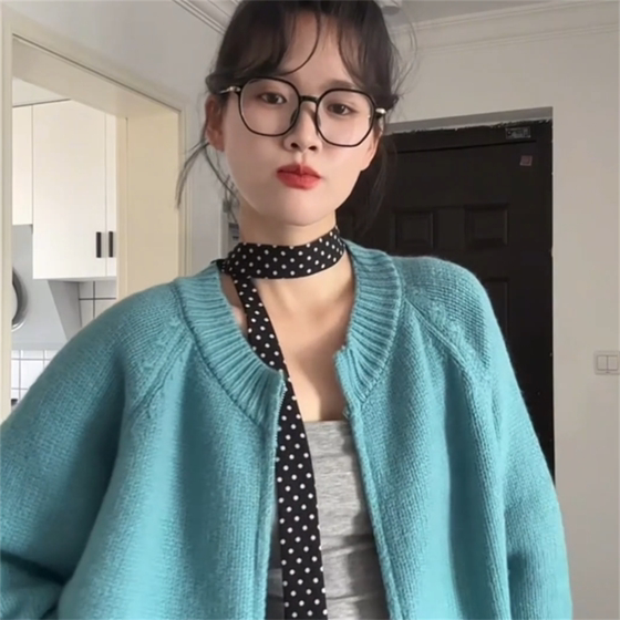 ZOOZMINI 프랑스 흑백 폴카 도트 얇은 좁은 긴 스카프 고급 작은 스카프 리본 목걸이 ZOOZMINI 프랑스 흑백 폴카 도트 얇은 좁은 긴 스카프 고급 작은 스카프 리본 목걸이