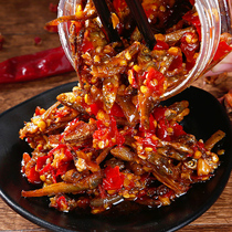 Hunan Teprolific spicy and spicy small fish paparazzi Firewood Fire Fish Canned ready-to-eat cooked food and snacks down to the next meal