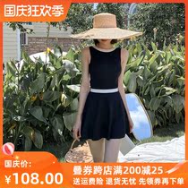 Swimsuit female summer girl student two-piece triangle skirt thin belly belly backless Korean ins Wind 2021 New
