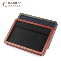 High-end PU-leather jewelry disc display disc jewelry ring handwriting watch pallet display tray jewelry fashion display box