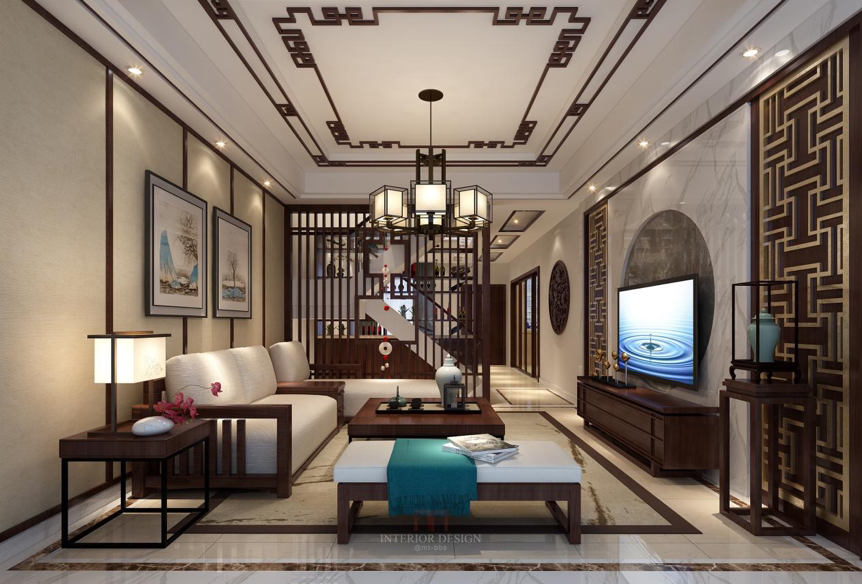 新中式客厅,古典中散着文艺