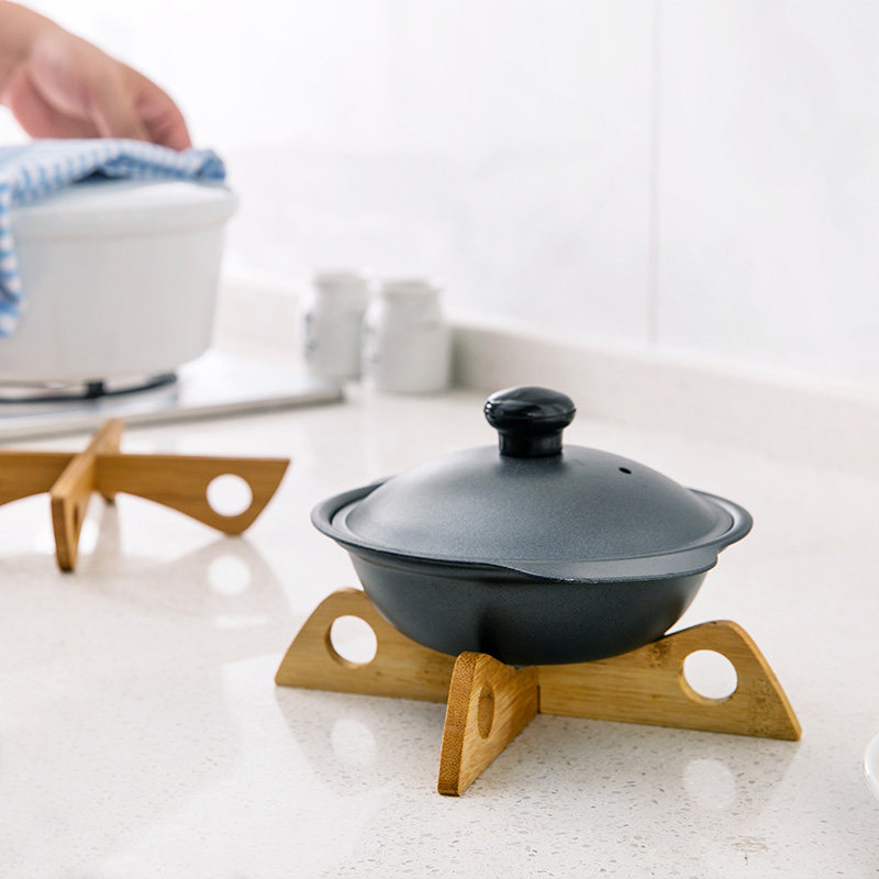 竹木隔热垫防烫垫创意餐桌垫子厨房砂锅置物架木质餐桌垫碗垫锅垫_7折