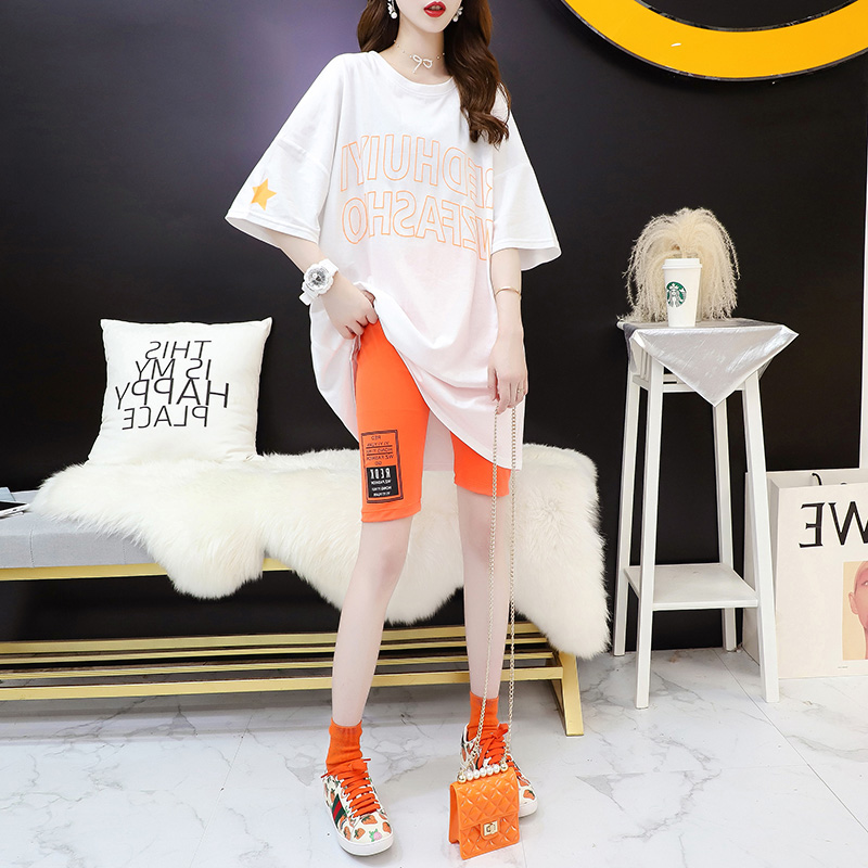 Hong Kong trendy brand thin sweatpants suit women's summer 2021 new fashion age-reducing casual T-shirt two-piece set