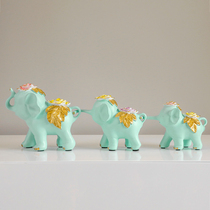 Creative three little elephants wine cabinet TV cabinet home decorations living room three elephants wedding gifts