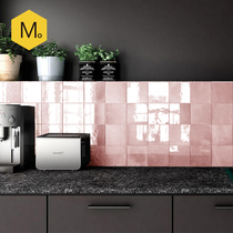 Last home ins Net red Nordic kitchen bathroom tile Moroccan pink bar small square brick