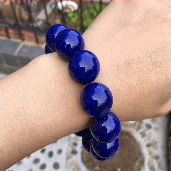 Lapis Lazuli Hand Beads Rosary Buddhist Beads Bracelets 남성 여성 문학 선물 Smurf Magate Couple Bracelets Lapis Lazuli Hand Beads Rosary Buddhist Beads Bracelets 남성 여성 문학 선물 Smurf Magate Couple Bracelets