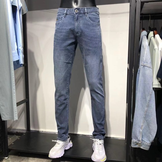 Brand Men's Clothing Shopping Mall Summer Light Blue Thin Stretch Soft Men's Pants Sticky Slim Feet Jeans
Brand Men's Clothing Shopping Mall Summer Light Blue Thin Stretch Soft Men's Pants Sticky Slim Feet Jeans