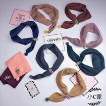 Childrens scarf baby baby bib female boy Joker triangle scarf child scarf Korean version of spring and autumn winter thin tide