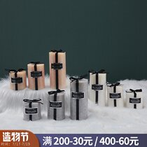 Nordic home scented candle cylinder Tanabata Romantic Candlelight Dinner Christmas Birthday party Wedding props ornaments