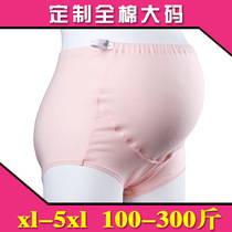 200 kg plus fat plus size pregnant womens underwear pure cotton high waist abdominal briefs head shorts cotton crotch pregnancy