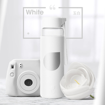 Youdao large-capacity glass 500ml fashion portable juice bottle tea casual Korean female fresh water Cup