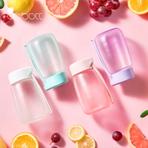 unibott single glass glass heat resistant Net red ins Japanese water cup small portable hand Cup big belly Cup