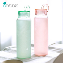 UNIBOTT youdo glass Korean version of simple water cup bottle hipster creative trend cute portable tea cup